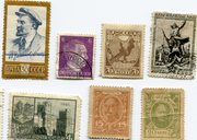 Почтовые марки несколько штук,  в т.ч. начало прошлого века